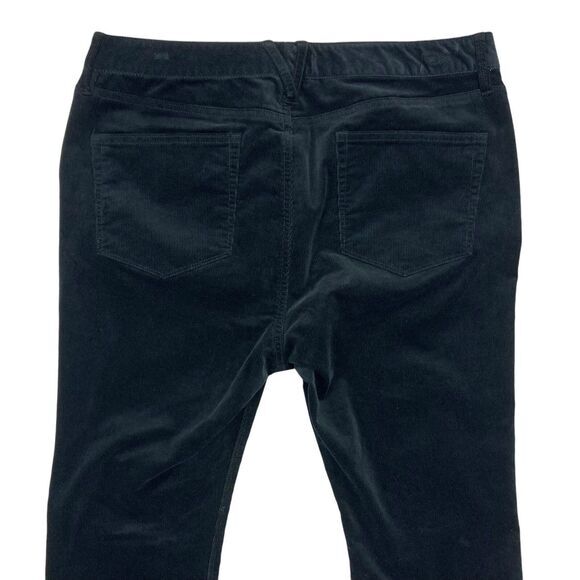 Vineyard Vines Pants Womens 10 Black Corduroy High Waisted Skinny Ankle Casual - Picture 6 of 14